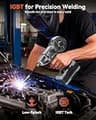PLOWIC 2-in-1 Portable Handheld Gasless Flux Core MIG and Stick Welder
