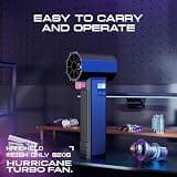 Oversize Turbo Cordless Car Dryer Air Blower with 750W Motor and 670CFM Output