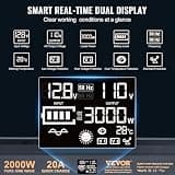 VEVOR 2000W Sump Pump Battery Backup System with LCD Display & 20A Charger