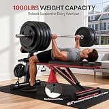 Joroto MD55 Foldable Adjustable Weight Bench with Back and Leg Extension