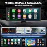 LAMTTO 11-Inch Upgraded Wireless CarPlay Screen with Built-In Netflix and YouTube Apps