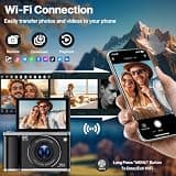 AUREAPIX 8K WiFi Digital Camera with 96MP Resolution and 20X Precision Zoom