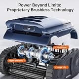 SAT 25 Cordless Robotic Pool Cleaner Vacuum with AI Sonar Smart Navigation