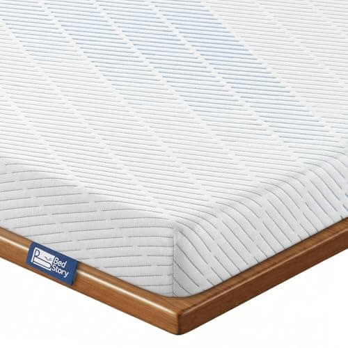 BedStory 3-Inch High-Density Firm Memory Foam Mattress Topper for Back Pain Relief