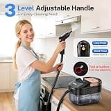 ODSD Multi-Purpose Portable 1.6L Steam Cleaner with 3-Level Output Adjust