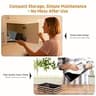 FEPPO 4-in-1 Modular Expandable Tempered Glass Electric Warming Tray (33 x 15 Inches)