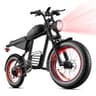 VEXXOR 20-Inch All-Terrain Fat Tire Electric Bike, 1000W Peak, 48V 15Ah