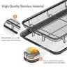 Thorses Food-Grade Stainless Steel Air Fryer Basket Set with Parchment Paper