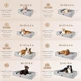 EHEYCIGA Extra Large Orthopedic Dog Bed with Dual-Layer Memory and Egg-Crate Foam Core