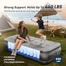 JUITOY 18-Inch Twin Air Mattress with Rechargeable Built-In Cordless Pump