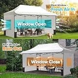 Quictent Commercial Grade Heavy Duty Pop-Up Canopy Tent with Removable Sidewalls (10x20)