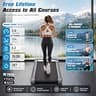 PACEROCKER Walking Pad Treadmill with 12% Auto Incline & 2.5 HP Motor