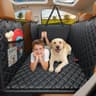 URPOWER Classic Hard Bottom Dog Hammock Backseat Extender with Mesh Viewing Window