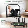 BCAN BT2 40-Inch Premium Bungee Rebounder Trampoline with Adjustable Bar