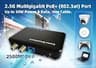 Kiwee Broadband KB-M3-03 MoCA 2.5 Adapter Kit with 2.5GbE and 30W PoE+ Power