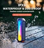 ABFOCE 20W Magnetic Bluetooth Speaker with Solar Panel & RGB Lighting