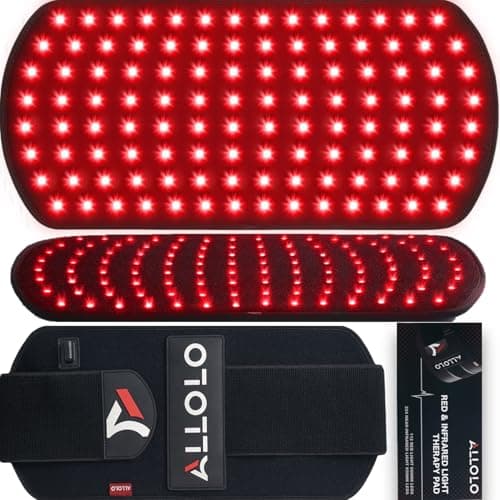 ALLOLO 16.7" x 7.9" Red Light Therapy Belt with Remote and 3-in-1 LEDs