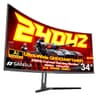 SANSUI ES-G34C5 PRO 34-Inch WQHD 240Hz 1ms Fast VA Curved Gaming Monitor