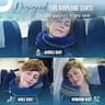 BCOZZY Patented Double Support Wrap-Around Travel Neck Pillow for Airplane