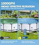 KimFilter Pro Series 1,000 GPH Cartridge Filter Pump for Above-Ground Pools