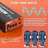 VIOPUMPO 2000W Pure Sine Wave Sump Pump Backup Battery System with 25A Fast Charger