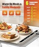 Premium Extra Large Silicone Food Warming Mat with Heat-Resistant Pad (36 x 15 In)