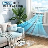 Zafro 12,000 BTU Window Air Conditioner with ECO Mode and Dehumidifier