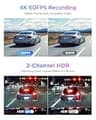 VIOFO A329S 4K 60FPS Dual Dash Cam System with Wi-Fi 6 and 4TB SSD Support