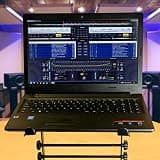 RockJam RJLP1 Adjustable Heavy-Duty Steel DJ Laptop Stand for Club Booths