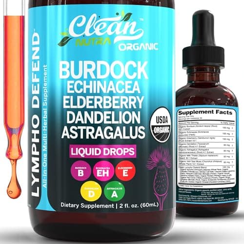 Clean Nutraceuticals Organic Lymphatic Drainage Supplement with Trace Minerals, 2 fl oz