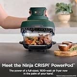 Ninja Crispi 5-in-1 Glass Air Fryer PowerPod System with Three Multi-Size Containers