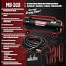Metro Vac MB-3CD Air Force Master Blaster 8-HP Touchless Car & Motorcycle Dryer