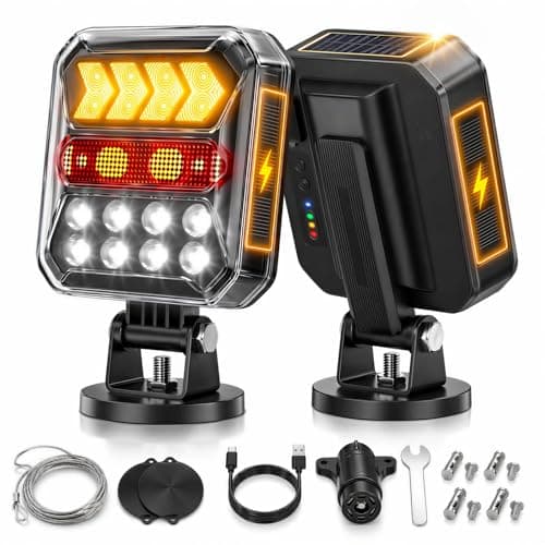 Apunga Solar Powered Wireless Trailer Lights with Trickle Charge Technology