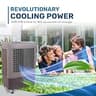 Hessaire MC37M Evaporative Outdoor Cooler, 3100 CFM Airflow, 10.3-Gallon Capacity