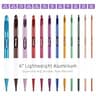 AIYUNDI 6-Inch Aluminum Interchangeable Tunisian Crochet Hooks Kit Set