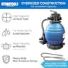 SWIMLINE HYDROTOOLS 12-Inch 1,980 GPH Complete Sand Filter Pump System