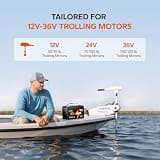 LiTime 12V 100Ah Group 31 Trolling Motor Lithium Battery with TVS Tech