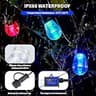 CAWWS 50ft Smart RGBW LED Outdoor String Lights with 20 Dimmable Color Changing Bulbs