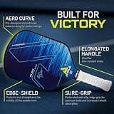 JOOLA Ben Johns Hyperion CAS 16mm Carbon Abrasion Surface Pickleball Paddle