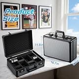 boldblox Large 4-Row Graded Card Storage Box with Integrated Combo Lock
