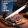 Cutluxe Artisan Series BBQ Carving Set with 12-Inch Knife and 10-Inch Honing Rod