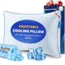 Premium Cooling Gel Shredded Memory Foam Queen Pillow with Dual-Sided Cover