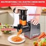 Professional 250W Electric Cheese Grater and 7-in-1 Salad Maker Machine