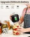 Snuuoby Upgraded 2500mAh Electric Mason Jar Vacuum Sealer Kit with LED Display
