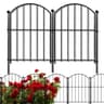 Thrivinest 10-Pack No-Dig Metal Garden Border Fence Panel System for Small Dogs