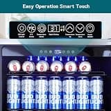 ORYMUSE 24-Inch Outdoor Beverage Cooler Seamless Stainless Door 180 Cans