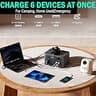 Arkpax 300W Portable Power Station, 192Wh LiFePO4 Battery with Pure Sine Wave AC