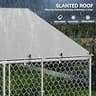 YITAHOME 10x10 Heavy-Duty Galvanized Outdoor Dog Enclosure Kennel with Waterproof Roof