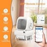 FRCFRC Automatic Cat Litter Box with Washable Drum and Bluetooth Tracking