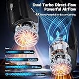 Mavax ChillGo Portable Neck Fan with 8000mAh Battery and 9000 RPM Turbo